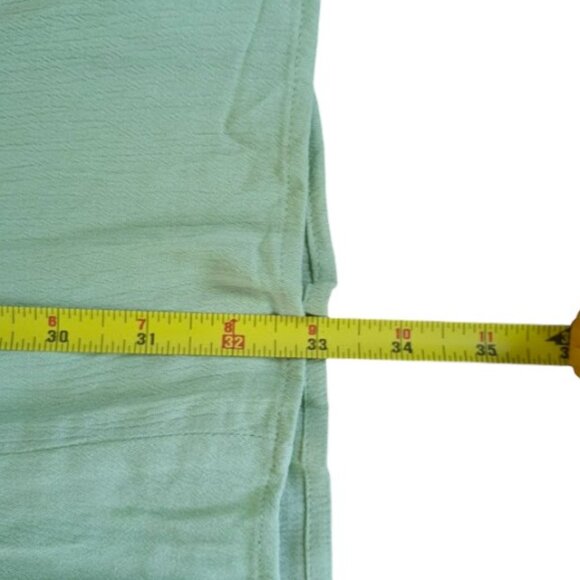 Torrid Babydoll Crinkle Gauze Crochet Inset Lace Up Top Women's Cute Green Sz 5X - Picture 11 of 14